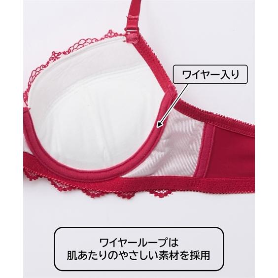 ニッセン（nissen） ブラジャー MTF クラッシックフラワー刺しゅう