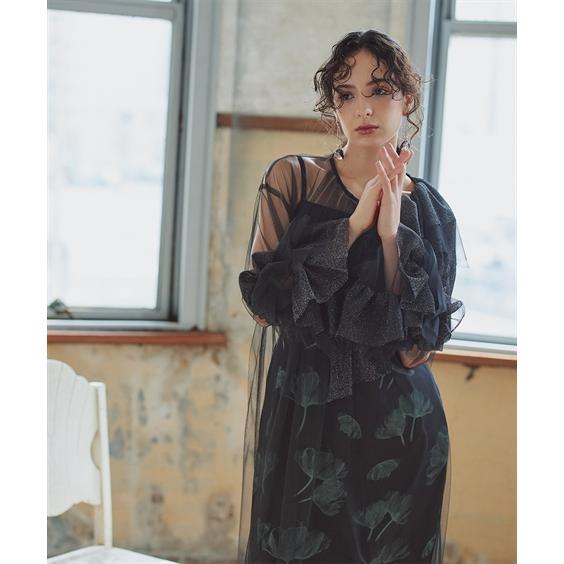 結婚式・パーティードレス 【お呼ばれ・よそいき・結婚式・パーティー・オケージョンドレス】フリルデザイ