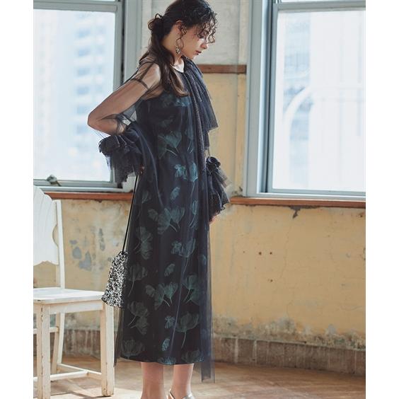 結婚式・パーティードレス 【お呼ばれ・よそいき・結婚式・パーティー・オケージョンドレス】フリルデザイ