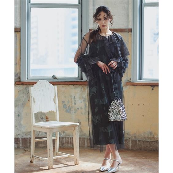 結婚式・パーティードレス 【お呼ばれ・よそいき・結婚式・パーティー・オケージョンドレス】フリルデザイ