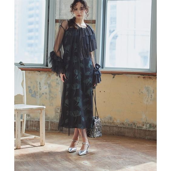 結婚式・パーティードレス 【お呼ばれ・よそいき・結婚式・パーティー・オケージョンドレス】フリルデザイ