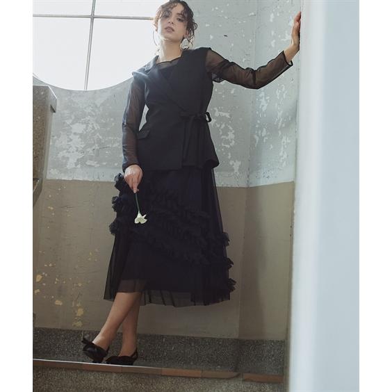 結婚式・パーティードレス 【お呼ばれ・よそいき・結婚式・パーティー・オケージョンドレス】2点セットアッ