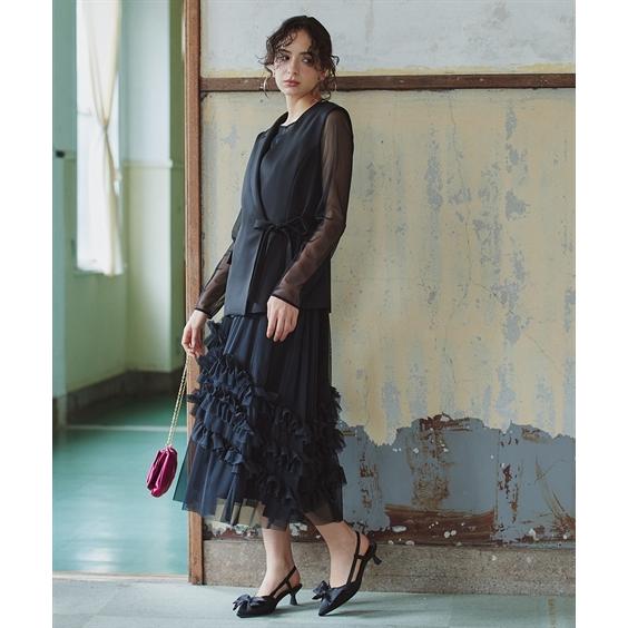 結婚式・パーティードレス 【お呼ばれ・よそいき・結婚式・パーティー・オケージョンドレス】2点セットアッ