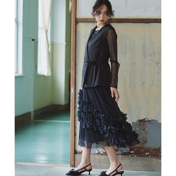 結婚式・パーティードレス 【お呼ばれ・よそいき・結婚式・パーティー・オケージョンドレス】2点セットアッ