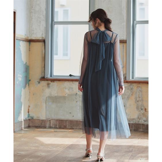 結婚式・パーティードレス 【お呼ばれ・よそいき・結婚式・パーティー・オケージョンドレス】アシメ刺繍使_11