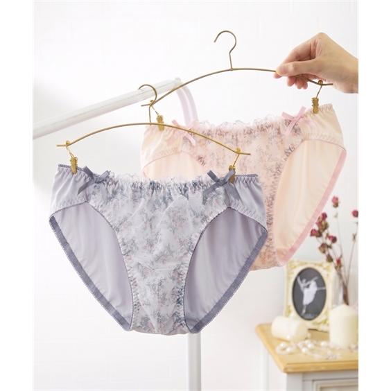 ニッセン（nissen） ショーツ MTF ローズ プリント レース 春 夏 秋 冬