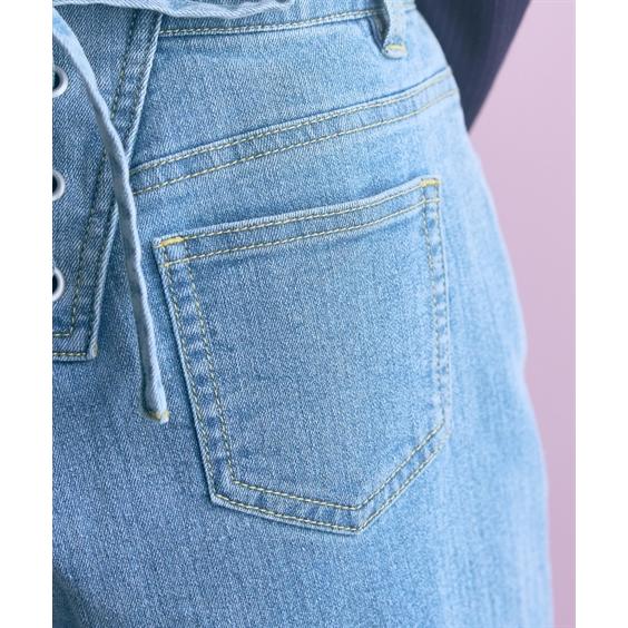 ニッセン（nissen） ストレートパンツ レディース バック 編み上げ