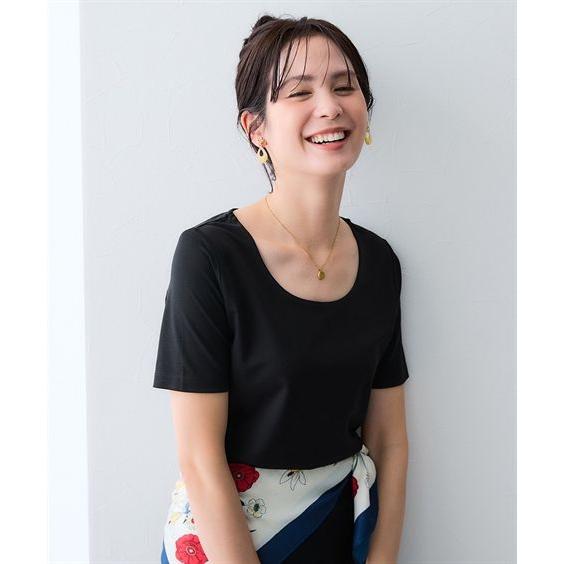 ベア天シルケットグレース加工 半袖ハイネックカットソー ニッセン（nissen） Tシャツ カットソー レディース 選べる3タイプ