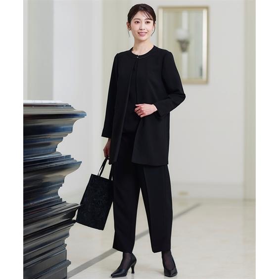 ニッセン（nissen） 喪服 礼服 ブラックフォーマル レディース 前開き