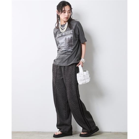 ニッセン（nissen） ストレートパンツ レディース レオパード トラック