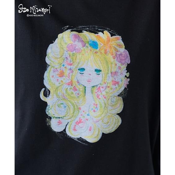 ニッセン（nissen） Tシャツ カットソー レディース 水森亜土 袖フリル