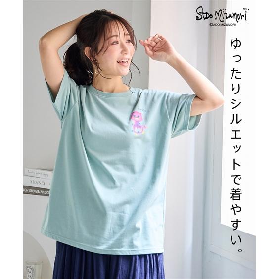 ニッセン（nissen） Tシャツ カットソー レディース 水森亜土 ゆったり