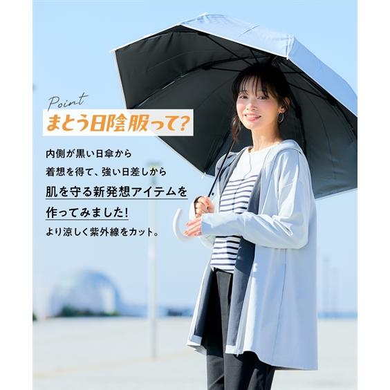 ニッセン（nissen） パーカー レディース Aライン指穴付きUV UVカット