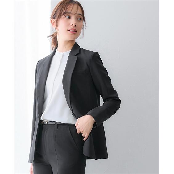 レディーススーツ スーツ レディース うすカルタテヨコ ストレッチ テーラード ジャケット パンツ ＋ ストレー_18