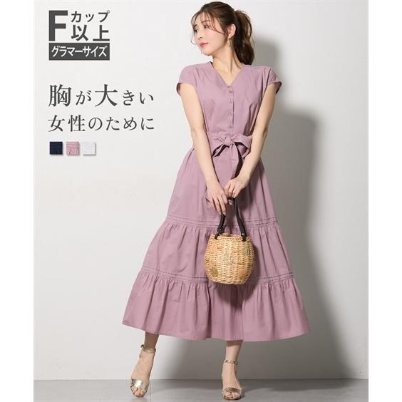 ニッセン（nissen） ワンピース ロング マキシ レディース 大きい胸