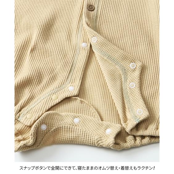 ニッセン（nissen） ロンパース カバーオール ベビー ワッフル配色