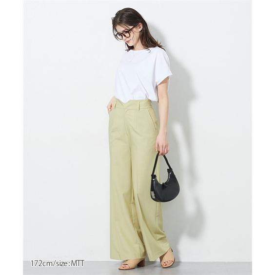 パンツ 高身長【読者モデルと一緒に作りました】サスペンダー付ハイウエストワイドパンツ　丈長め・トール_10