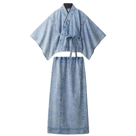 ニッセン（nissen） 浴衣 レディース レース 半衿付き 綿100％ 2部式