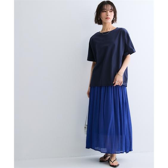 ニッセン（nissen） Tシャツ カットソー レディース 軽量さらさら 5分