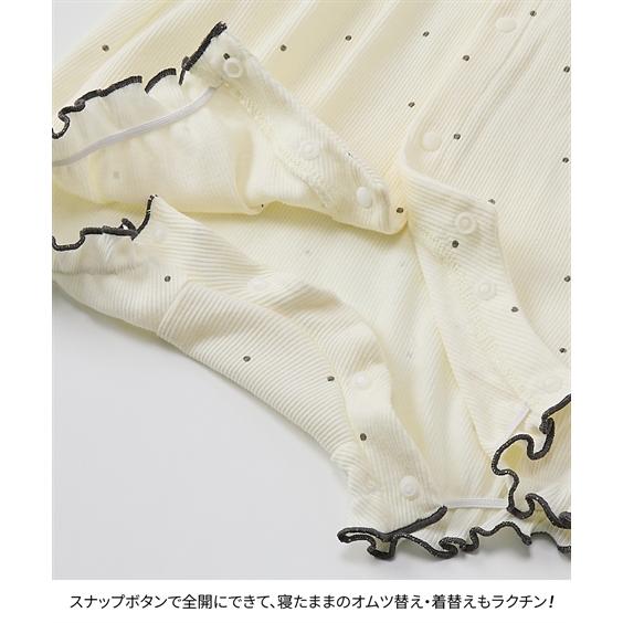 【SALE】オールテレコニットロンパース ニッセン（nissen） ロンパース カバーオール ベビー テレコ ニット