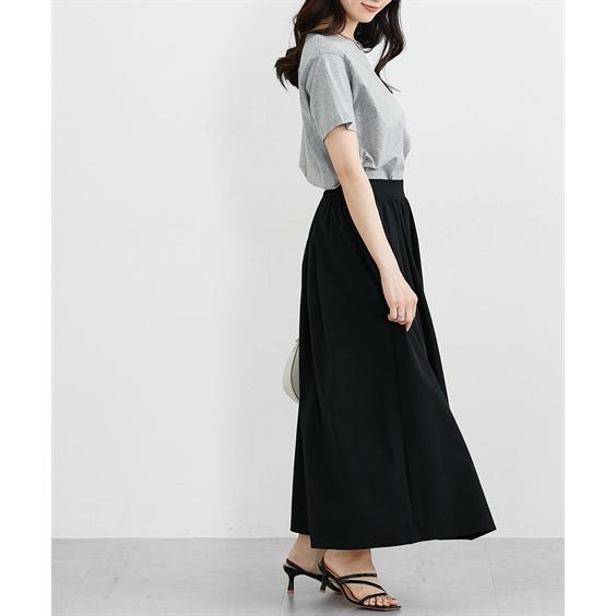 極美品　YUNI  日本製　綿100% ロングスカート ニッセン（nissen） ロングスカート レディース 接触冷感 UVカット