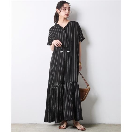 ワンピース ifsixwasnine ニッセン（nissen） ワンピース ロング マキシ レディース ストライプ