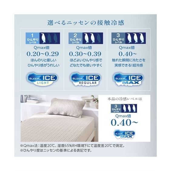 ニッセン（nissen） 敷きパッド 寝具 イブル 冷感× ニット