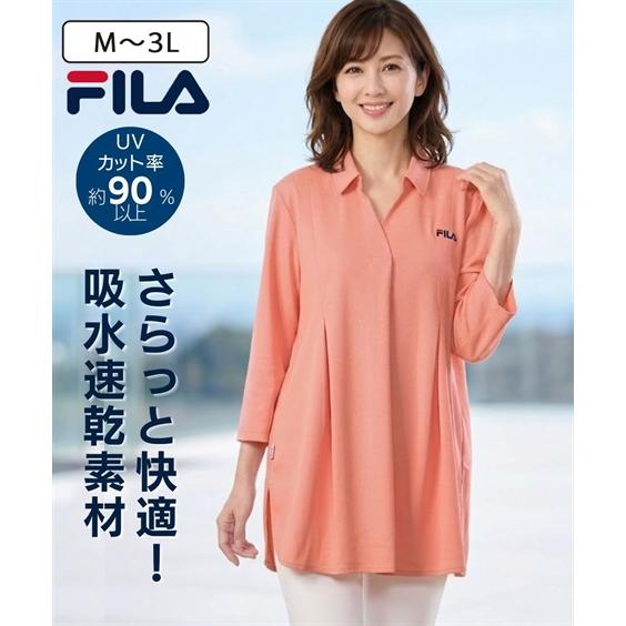 ニッセン（nissen） チュニック FILA ポロ 春 秋 体型カバー お尻