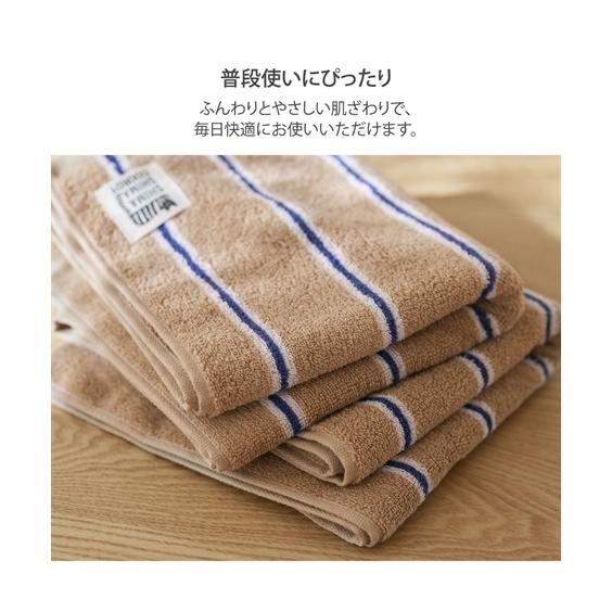 ニッセン（nissen） フェイスタオル シマシマコーディ フェイス タオル