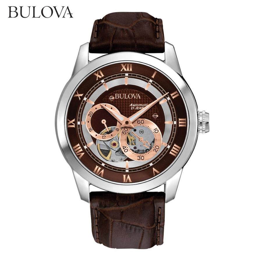 消費税無しBULOVA ブローバ AUTOMATIC 自動巻100M防水 メンズ 腕時計 ...