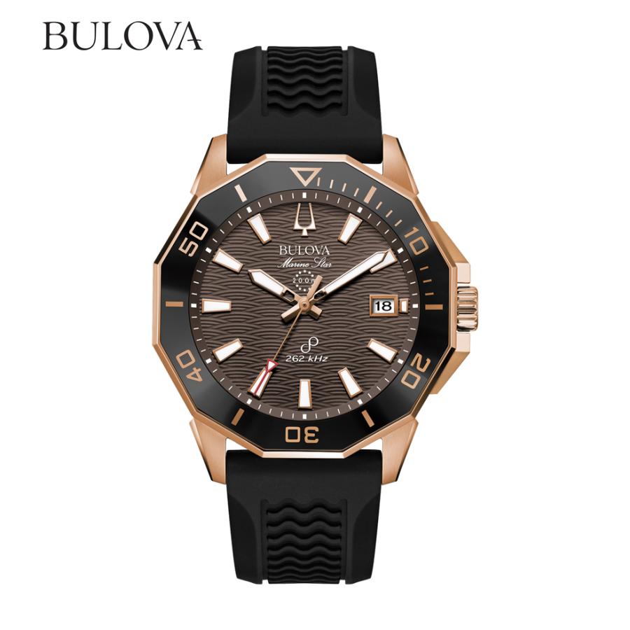 【極美品】ブローバ 98B421 マリンスター シリーズC クォーツ ラバー BULOVA（ブローバ） マリンスター 腕時計 ご購入特典つき シリーズC
