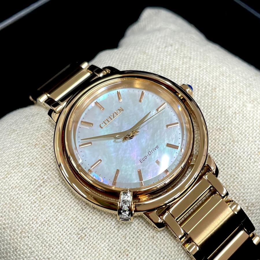 シチズンエル CITIZEN L ご購入特典つき レディース腕時計 エコドライブ EM1093-61Dの画像