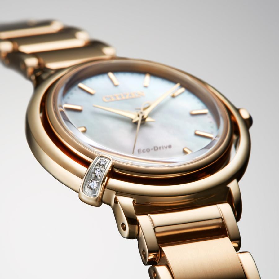 シチズンエル CITIZEN L ご購入特典つき レディース腕時計 エコドライブ EM1093-61Dの画像