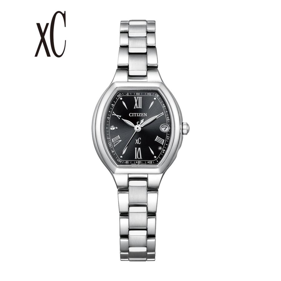 【新品】シチズン CITIZEN xC 腕時計 レディース ES9360-66E クロスシー 光発電エコ・ドライブ電波 ブラックxシルバー アナログ表示 basic コレクション シチズン クロスシー collection Happy Flight