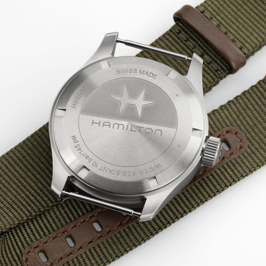 ハミルトン 腕時計 カーキ フィールド ご購入特典つき パワーリザーブ 機械式 40mm メンズ H69509930の画像