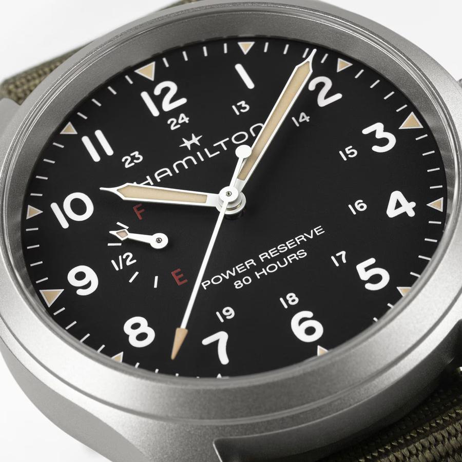 ハミルトン 腕時計 カーキ フィールド ご購入特典つき パワーリザーブ 機械式 40mm メンズ H69509930の画像
