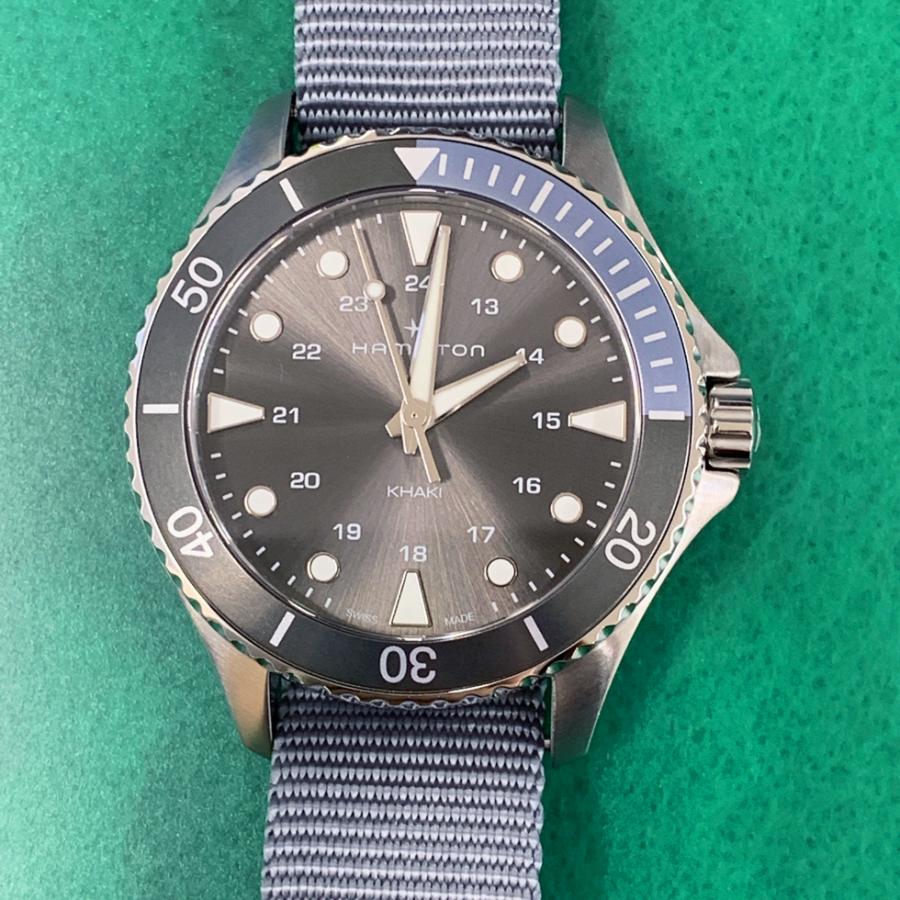 ハミルトン 腕時計 メンズ カーキ ネイビー H82211981 クオーツ