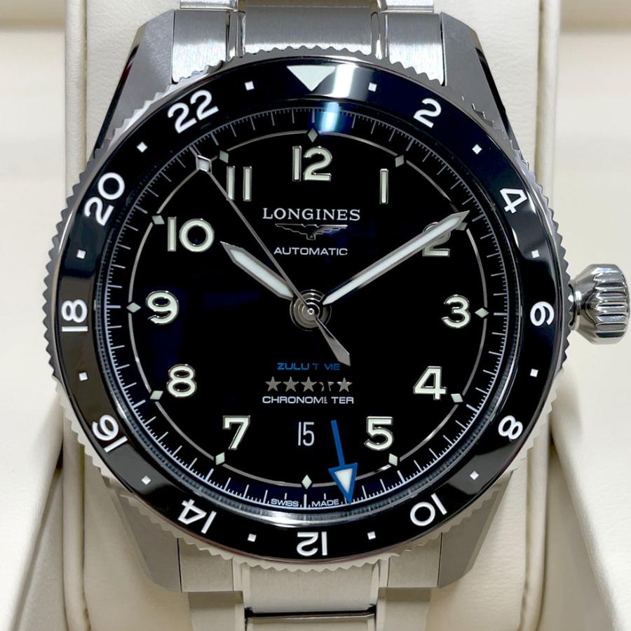 ロンジン 腕時計 メンズ ご購入プレゼントつき スピリット 42mm Zulu Time ズールータイム LONGINES 自動巻 COSC認定クロノメーター L38124536 正規品｜nisshindo｜07