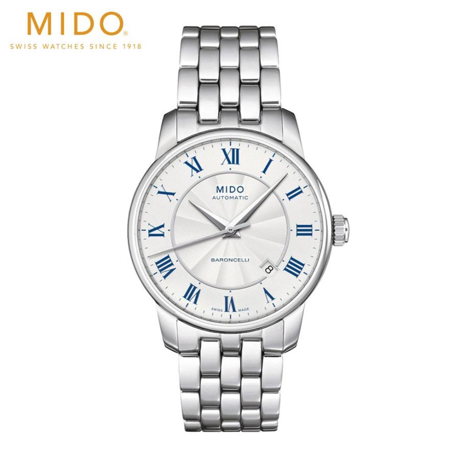 幸せなふたりに贈る結婚祝い ミドー 正規品 自動巻 M86004211 メンズ腕時計 バロンチェッリ MIDO 腕時計