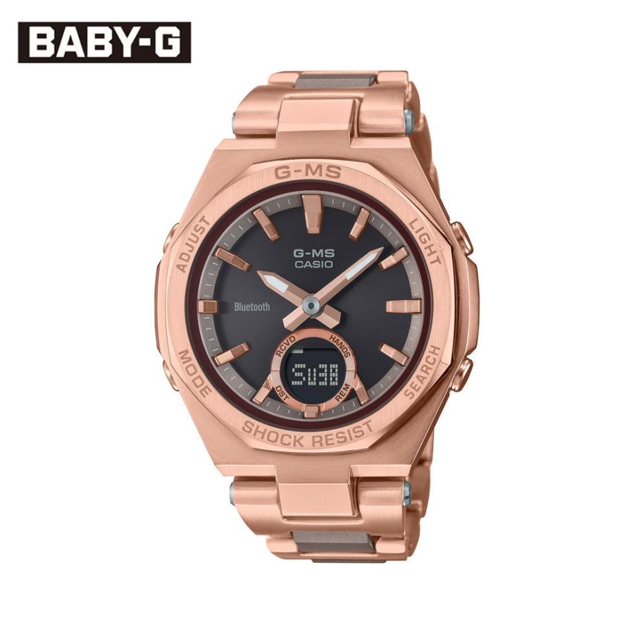 カシオ CASIO 腕時計 レディース ベビーG BABY-G ベビージー 国内正規品 Bluetooth モバイルリンク ソーラー MSG-B100CG-5AJF