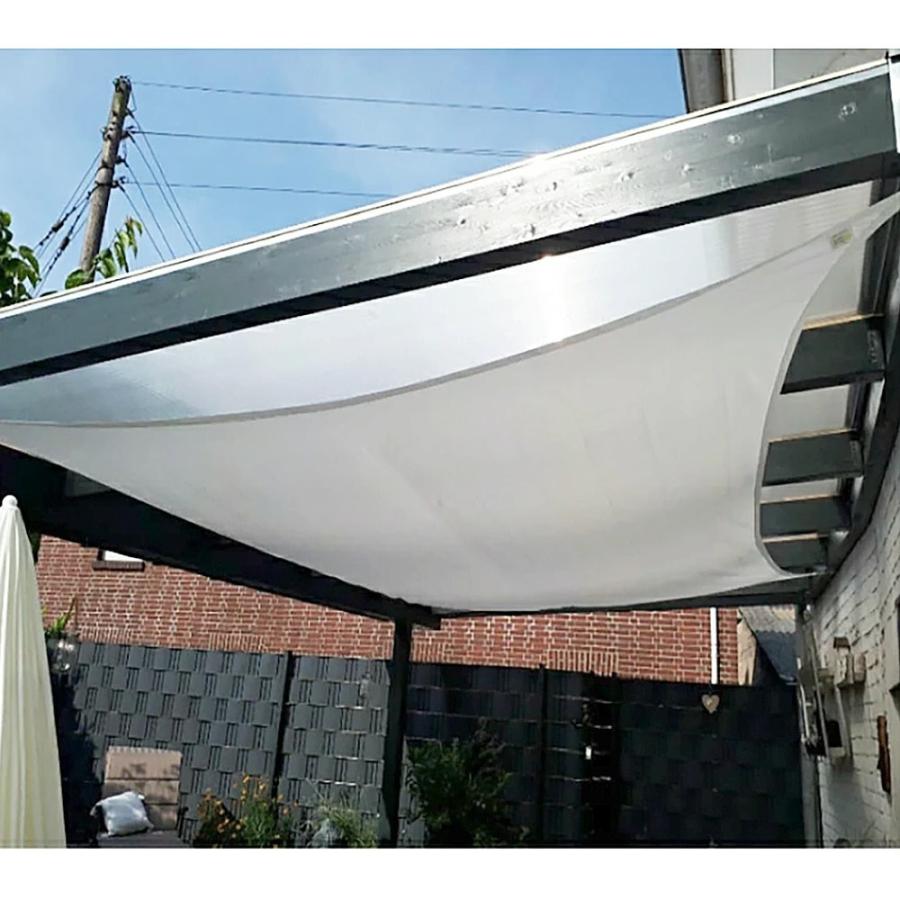 人気急上昇】 サイズ 3m×5m Umora日よけ シェード 夏 キャンプ 庭 ベランダ用 サンシェード オーニング UVカット シート 遮光用 撥水 通気 日除けセイル 暑さ対策 固定ロープ付き 日よけ シェード オーニング クールシェード 日よけシート サンシェード 日除けセイル UVカット ガーデン 庭 バルコニー用 (ホワイト)完成品 全