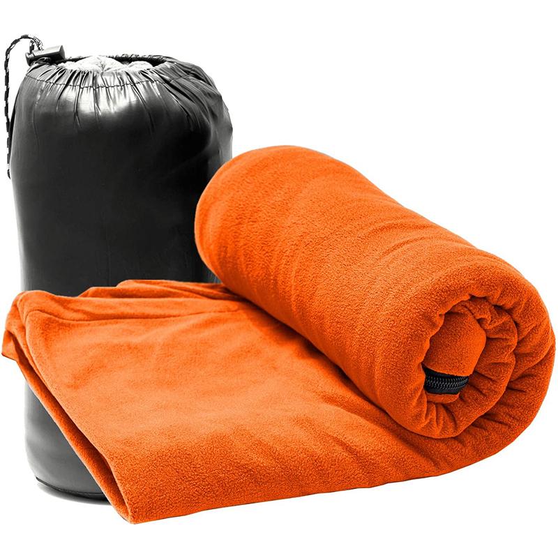 インナーシュラフ フリース 寝袋 毛布 ブランケット 軽量 コンパクト ダブルジッパー 優しい肌触り アウトドア キャンプ 車中泊 防災グッズ Ym004 日進生活館 通販 Yahoo ショッピング