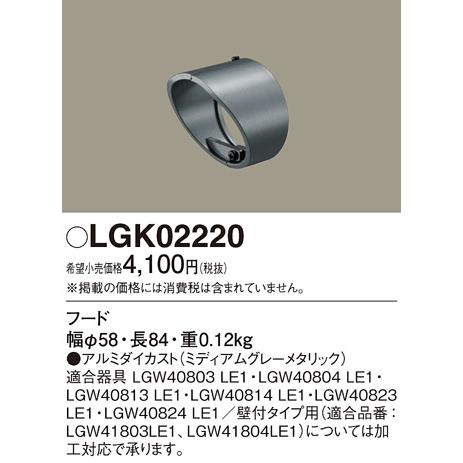 LEDスポットライト用遮光フード パナソニック LGK02220 Panasonic｜nisshoelec｜02