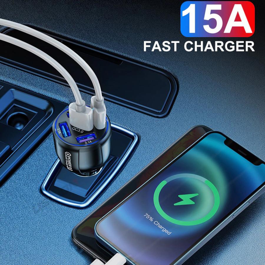 小型車載急速充電器 Amazon | ZUKIDA 60W PD急速充電 QC3.0シガーライターアダプター