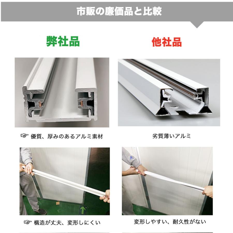 NISSIN LUX ダクトレール 黒 白 1m×2本組 2m ジョインタ付属 直付専用