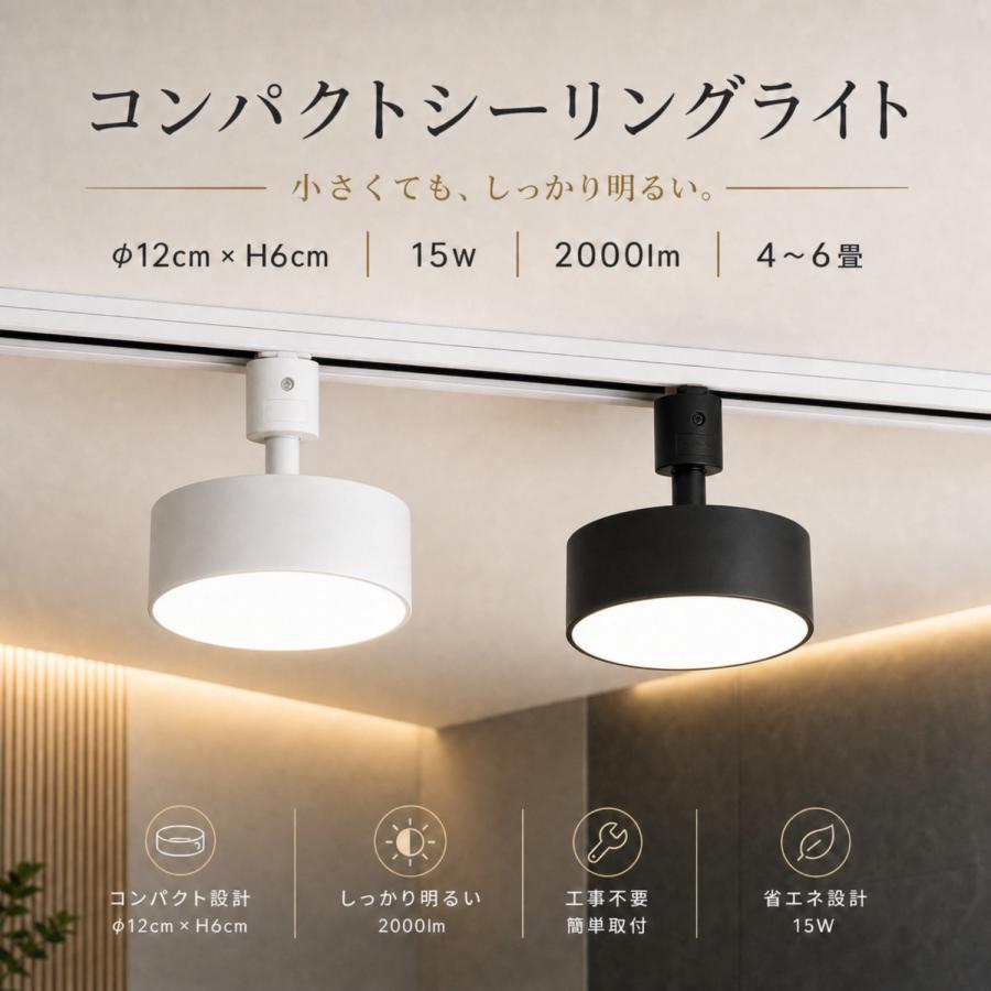 NISSIN LUX 【新発売】ダクトレール用 LEDシーリングライト 配線ダクト
