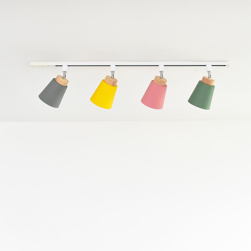 【M3030-131-100】ダクトレール スポットライト E26 12個セット NISSIN LUX ダクトレール用スポットライト器具 E26 7色 配線