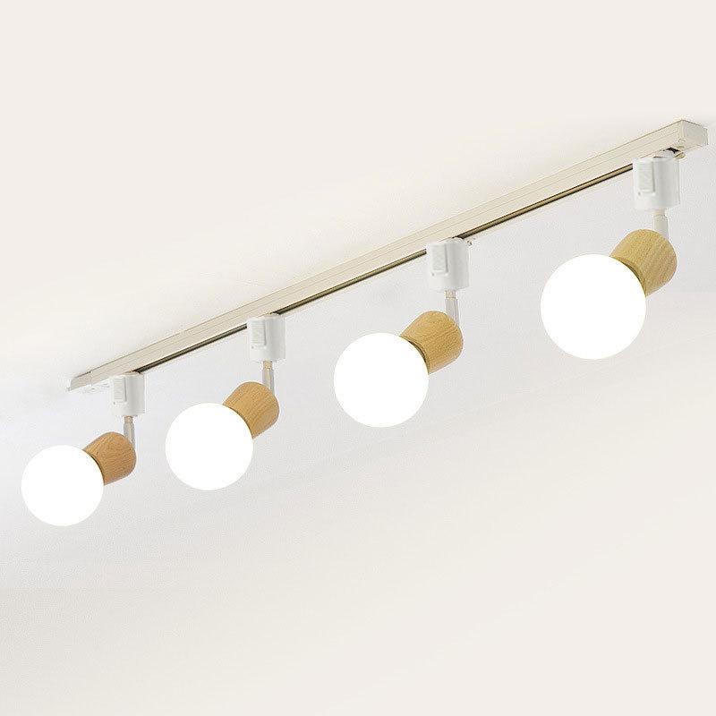 NISSIN LUX ダクトレール用スポットライト器具 E26 木製 ナチュラル