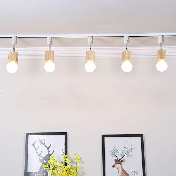 NISSIN LUX ダクトレール用スポットライト器具 E26 木製