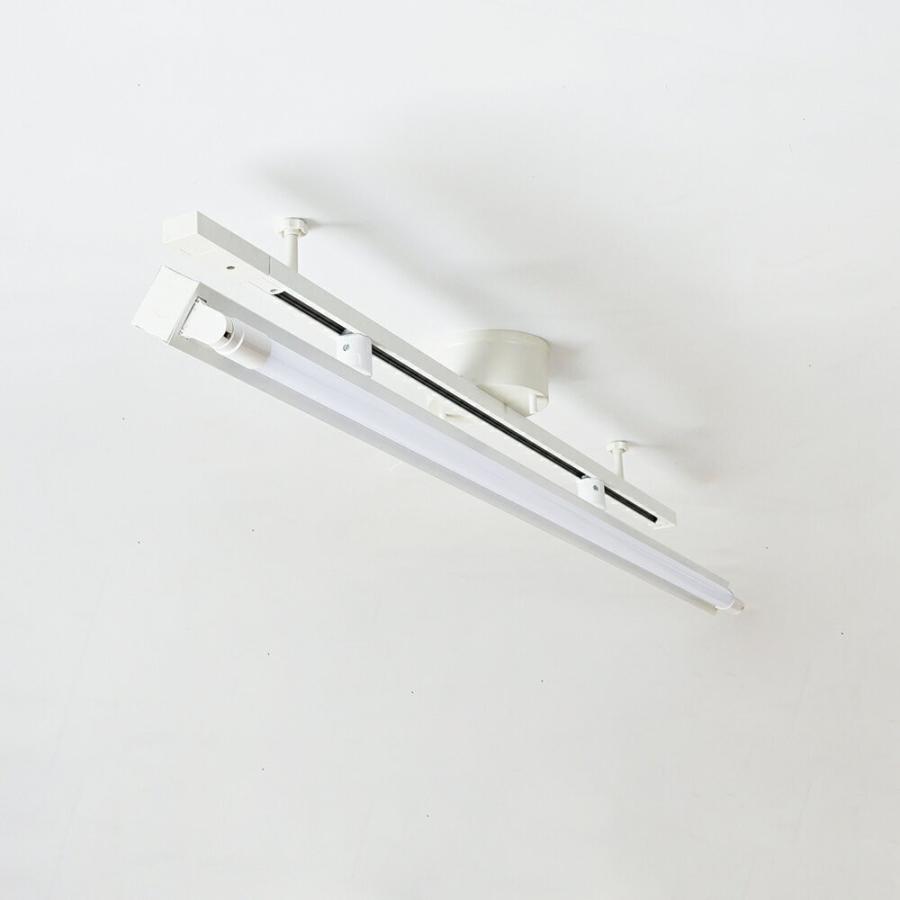 配線ダクトレール用 LED蛍光灯器具40W型1灯式トラフ型 LED蛍光灯40W型ランプ付き ライティングレール照明 ダクトレール取付型 ledベースライト40形 回転式4台の画像